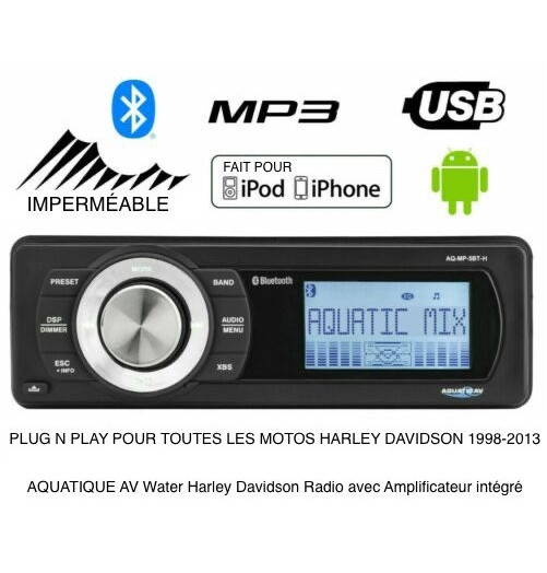 AQUATIC AV STÉRÉO BLUETOOTH HARLEY-DAVIDSON, MG PERFORMANCE