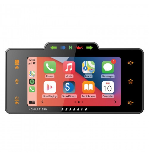 SOUNDSTREAM RESERVE HDHU.9813SG PLUG-N-PLAY HEADUNIT RECEIVER POUR 1998-2013 HARLEY STREET GLIDE SEULEMENT PRECISION POWER