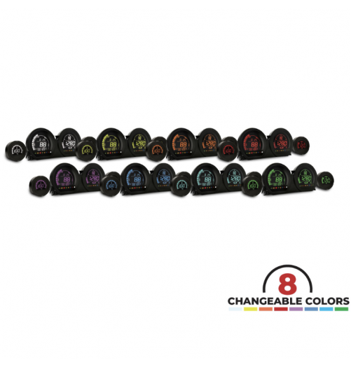 HD-03 4 CADRANS LCD KIT (8 CHANGEABLE COULEURS) HARLEY-DAVIDSON 2014-2023