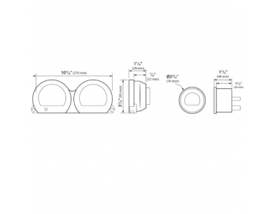 HD-03 4 PIECES LCD KIT (8 CHANGEABLE COLORS) FOR HARLEY-DAVIDSON 2014-2023