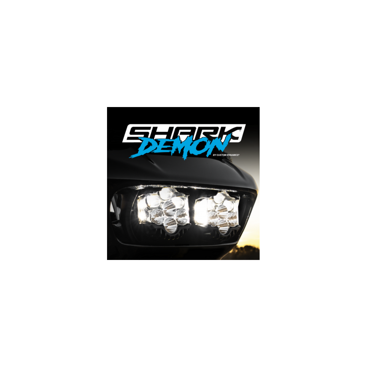 SHARK DEMON PERFORMANCE LED HEADLIGHT KIT FOR ROAD GLIDE MOTORCYCLES