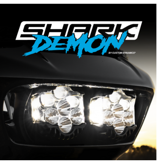 SHARK DEMON KIT DE LUMIÈRES LED PERFORMANCE POUR HARLEY ROAD GLIDE FLTR
