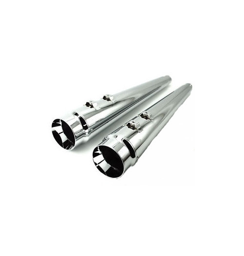 1995 À 2016 DNA SLIP ON EXHAUST SYSTEM MUFFLER BAFFLED MEGAPHONE CHROME