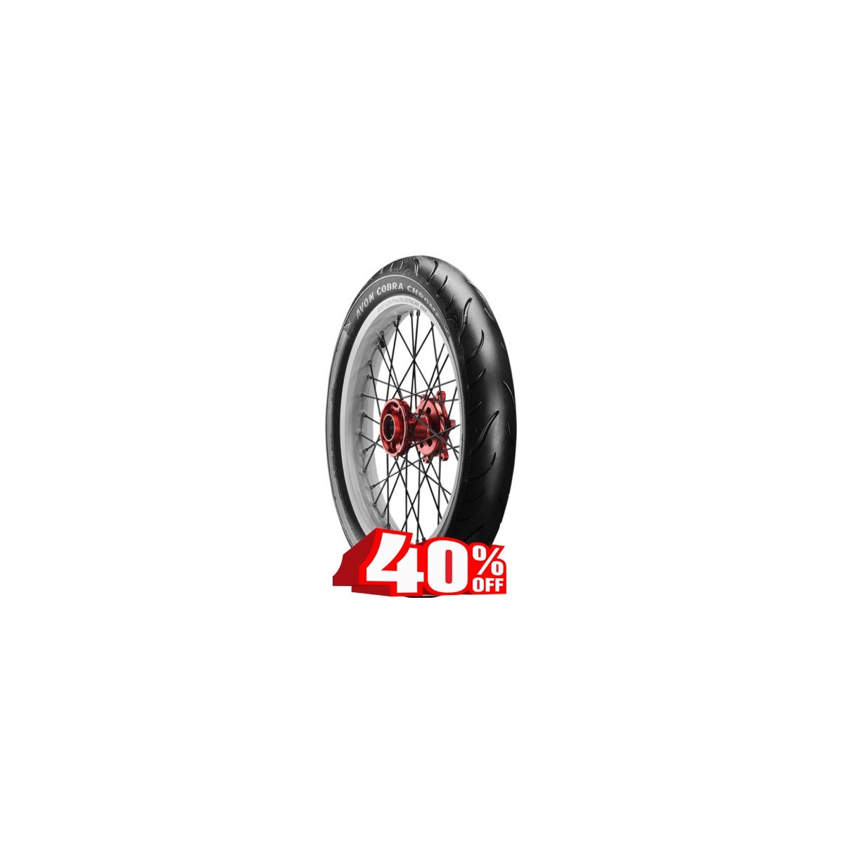 120/70-21 AVON 68V AV91 COBRA CHROME REINFORCED FRONT MOTORCYCLE TIRE 120/70-21 AVON 68V AV91 COBRA CHROME REINFORCED FRONT MOTORCYCLE TIRE