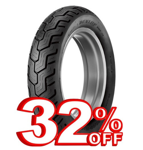 170/80-15 DUNLOP 77H D404 PNEU MOTO ARRIÈRE