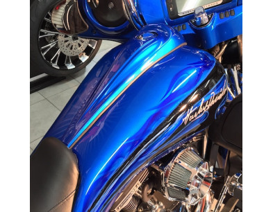 STRETCHED FUEL TANK FOR HARLEY FLH 2008 AND + TOURING M0G PERFORMANCE BAGGERS