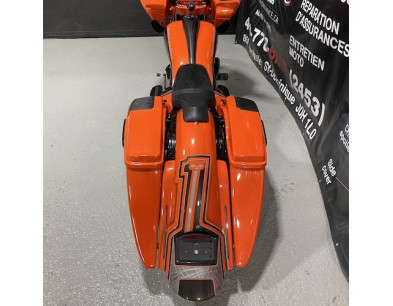 2014 ET+ ENSEMBLE VALISES (SACOCHES) ET AILE ARRIÈRE SUPER ALLONGÉES BAGGER MG PERFORMANCE HARLEY DAVIDSON TOURING