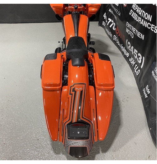 2014 ET+ ENSEMBLE VALISES (SACOCHES) ET AILE ARRIÈRE SUPER ALLONGÉES BAGGER MG PERFORMANCE HARLEY DAVIDSON TOURING