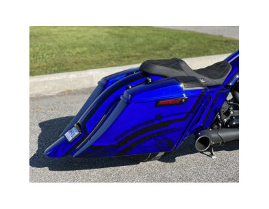 2014 AND + SUPER STRETCHED SADDLEBAGS BAGGER AND REAR FENDER SUPER EXTENDED MG PERFORMANCE HARLEY DAVIDSON TOURING