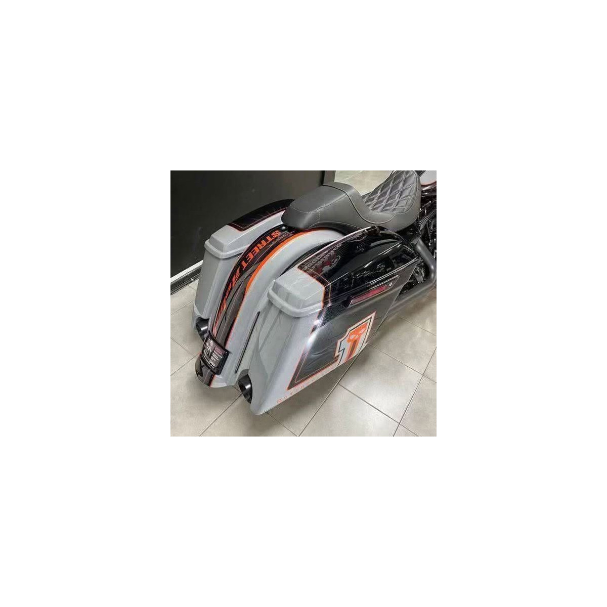 2009+ STRETCHED SADDLEBAGS BAGGER AND REAR FENDER EXTENDED MG PERFORMANCE HARLEY DAVIDSON TOURING