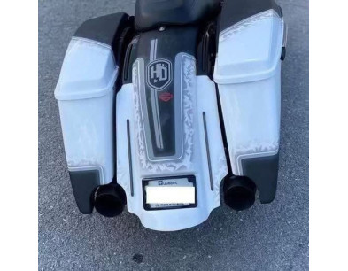 2009+ STRETCHED SADDLEBAGS BAGGER AND REAR FENDER EXTENDED MG PERFORMANCE HARLEY DAVIDSON TOURING