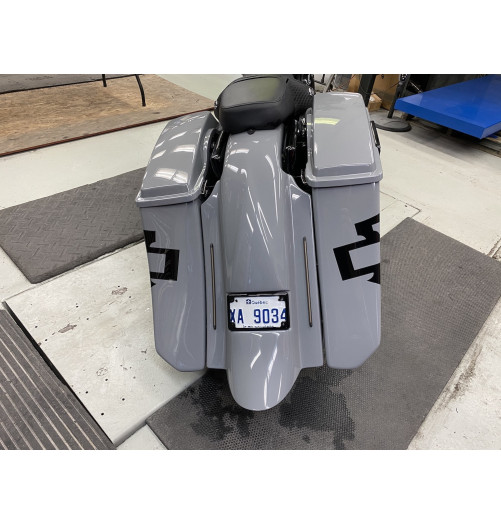 2000-2008 SUPER STRETCHED SADDLEBAGS BAGGER AND REAR FENDER SUPER EXTENDED MG PERFORMANCE HARLEY DAVIDSON TOURING