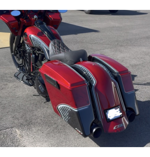 2000-2008 STRETCHED SADDLEBAGS BAGGER AND REAR FENDER EXTENDED MG PERFORMANCE HARLEY DAVIDSON TOURING