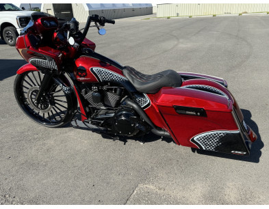 2000-2008 STRETCHED SADDLEBAGS BAGGER AND REAR FENDER EXTENDED MG PERFORMANCE HARLEY DAVIDSON TOURING