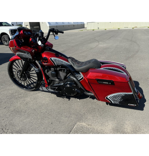 2000-2008 STRETCHED SADDLEBAGS BAGGER AND REAR FENDER EXTENDED MG PERFORMANCE HARLEY DAVIDSON TOURING