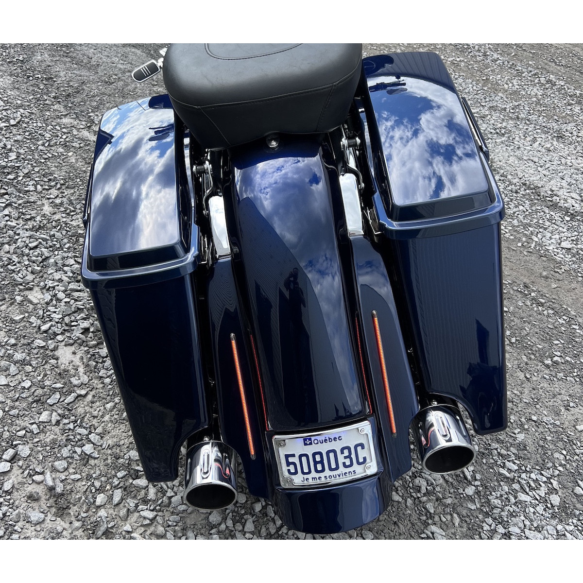 2009-2013 STRETCHED SADDLEBAGS BAGGER AND REAR FENDER EXTENDED MG PERFORMANCE HARLEY DAVIDSON TOURING
