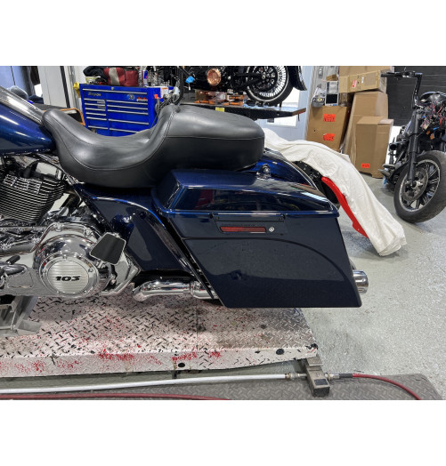 2009-2013 STRETCHED SADDLEBAGS BAGGER AND REAR FENDER EXTENDED MG PERFORMANCE HARLEY DAVIDSON TOURING
