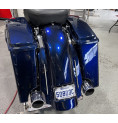 2009-2013 STRETCHED SADDLEBAGS BAGGER AND REAR FENDER EXTENDED MG PERFORMANCE HARLEY DAVIDSON TOURING