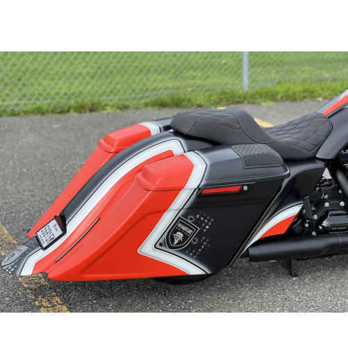 2009-2013 SUPER STRETCHED SADDLEBAGS BAGGER AND REAR FENDER SUPER EXTENDED MG PERFORMANCE HARLEY DAVIDSON TOURING