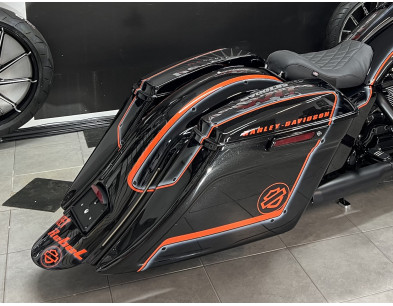 2009-2013 SUPER STRETCHED SADDLEBAGS BAGGER AND REAR FENDER SUPER EXTENDED MG PERFORMANCE HARLEY DAVIDSON TOURING