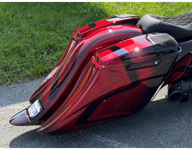 2009-2013 SUPER STRETCHED SADDLEBAGS BAGGER AND REAR FENDER SUPER EXTENDED MG PERFORMANCE HARLEY DAVIDSON TOURING