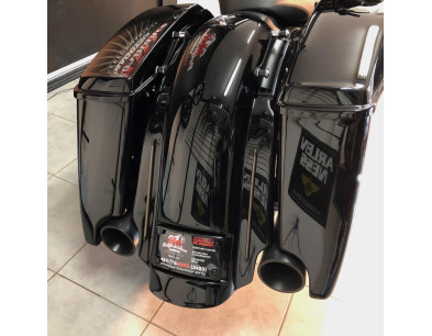2014-2023 STRETCHED SADDLEBAGS BAGGER AND REAR FENDER EXTENDED MG PERFORMANCE HARLEY DAVIDSON TOURING