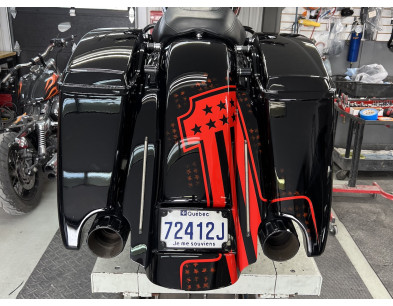 2014-2023 STRETCHED SADDLEBAGS BAGGER AND REAR FENDER EXTENDED MG PERFORMANCE HARLEY DAVIDSON TOURING