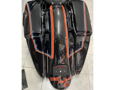 2014+ MODEL 1 SUPER STRETCHED SADDLEBAGS BAGGER AND REAR FENDER SUPER EXTENDED MG PERFORMANCE HARLEY DAVIDSON TOURING