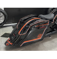 2014+ MODEL 1 SUPER STRETCHED SADDLEBAGS BAGGER AND REAR FENDER SUPER EXTENDED MG PERFORMANCE HARLEY DAVIDSON TOURING 2014+ MODEL 1 SUPER STRETCHED SADDLEBAGS BAGGER AND REAR FENDER SUPER EXTENDED MG PERFORMANCE HARLEY DAVIDSON TOURING
