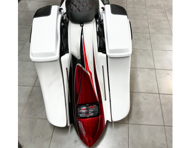 2014+ MODEL 3 SUPER STRETCHED SADDLEBAGS BAGGER AND REAR FENDER SUPER EXTENDED MG PERFORMANCE HARLEY DAVIDSON TOURING