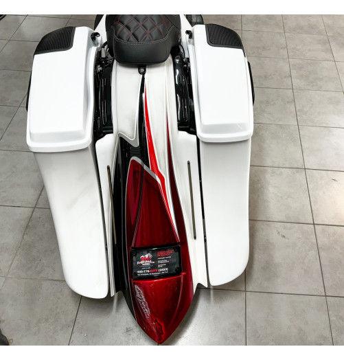 2014+ MODEL 3 SUPER STRETCHED SADDLEBAGS BAGGER AND REAR FENDER SUPER EXTENDED MG PERFORMANCE HARLEY DAVIDSON TOURING