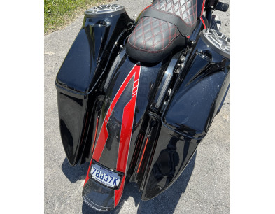 2014+ MODEL 4 SUPER STRETCHED SADDLEBAGS BAGGER AND REAR FENDER SUPER EXTENDED MG PERFORMANCE HARLEY DAVIDSON TOURING