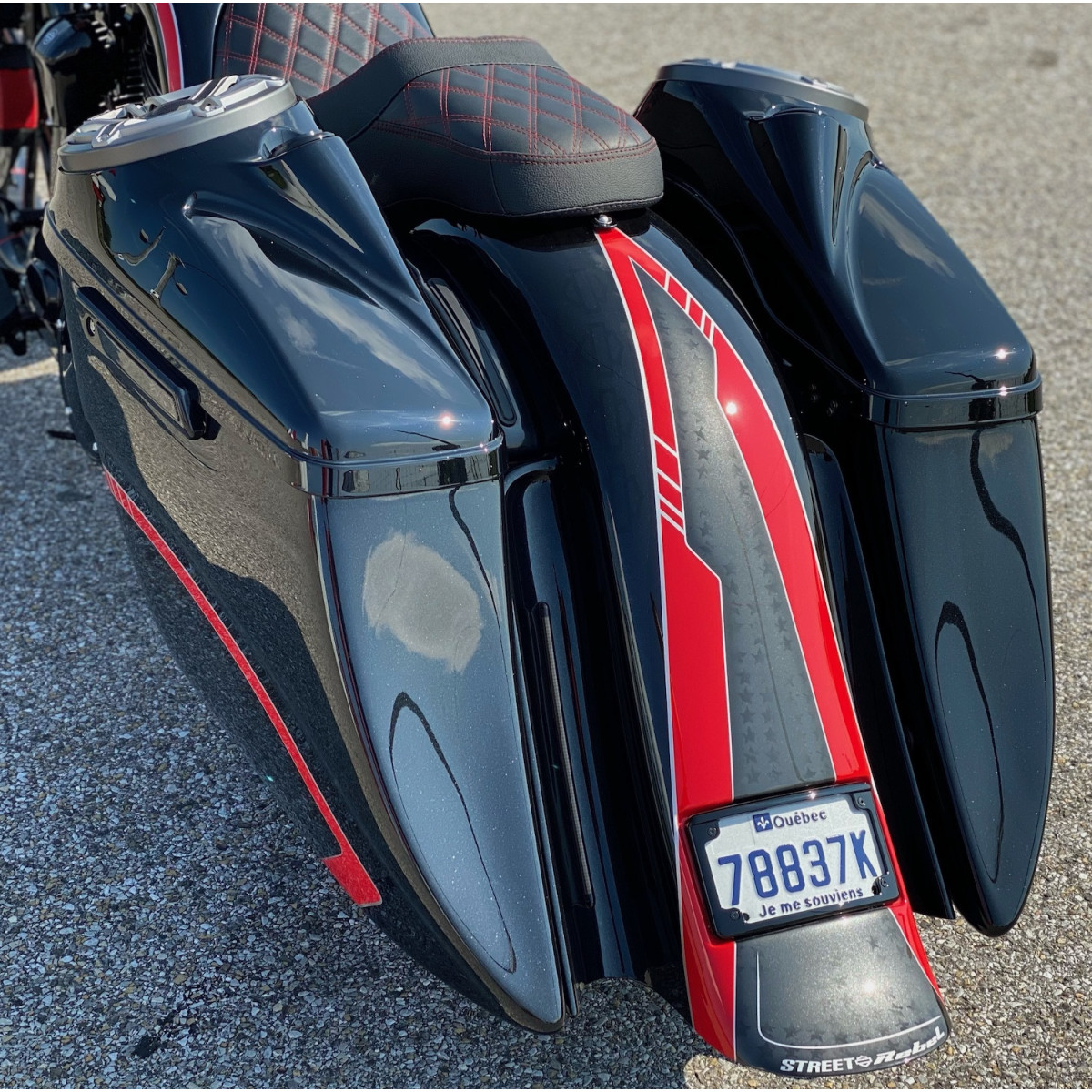 2014+ MODEL 4 SUPER STRETCHED SADDLEBAGS BAGGER AND REAR FENDER SUPER EXTENDED MG PERFORMANCE HARLEY DAVIDSON TOURING 2014+ MODEL 4 SUPER STRETCHED SADDLEBAGS BAGGER AND REAR FENDER SUPER EXTENDED MG PERFORMANCE HARLEY DAVIDSON TOURING