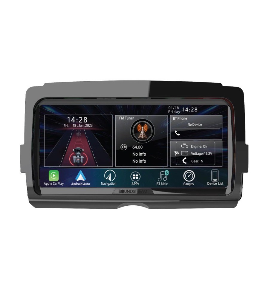 SOUNDSTREAM V2 2014+ HARLEY DAVIDSON RESERVE 8.3” PLUG & PLAY HEADUNIT AUDIO RADIO
